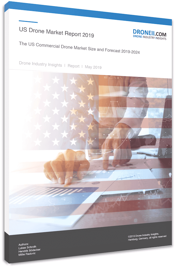 US Drone Market Report - Title Portrait 3D Shadow