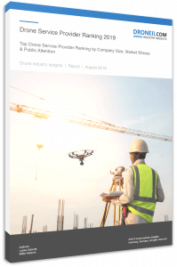 Drone Service Provider Ranking 2019 - Title Page Portrait 3D Shadow